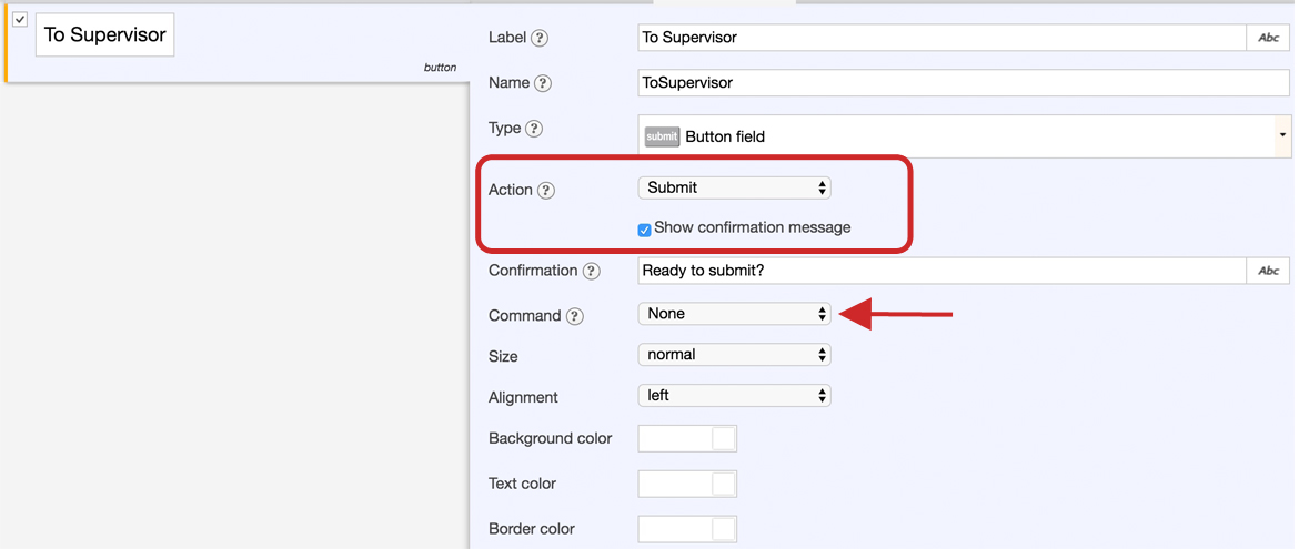 Flowfinity - Buttons in forms