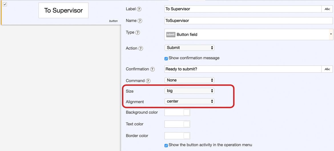 Flowfinity - Buttons in forms